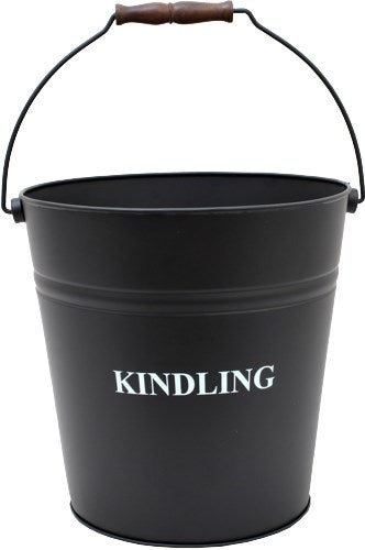 Black Printed Kindling Bucket 23118